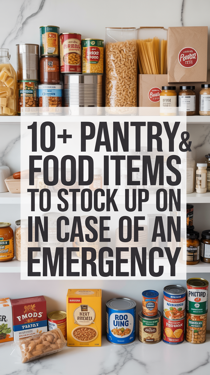 10+ Pantry & Food Items to Stock Up On In case of an Emergency