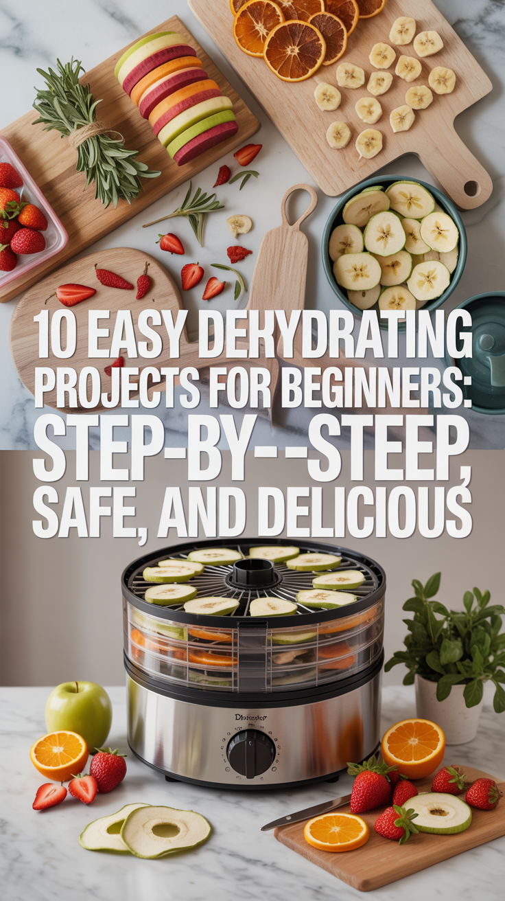 10 Easy Dehydrating Projects for Beginners: Step-by-Step, Safe, and Delicious