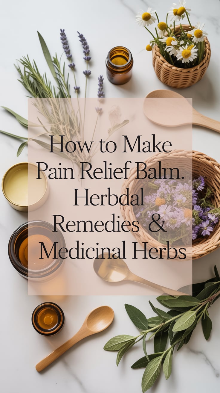 How to Make Pain Relief Balm: Herbal Remedies & Medicinal Herbs