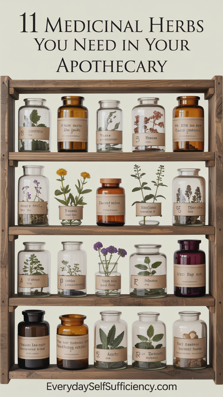 11 Medicinal Herbs You Need in Your Apothecary