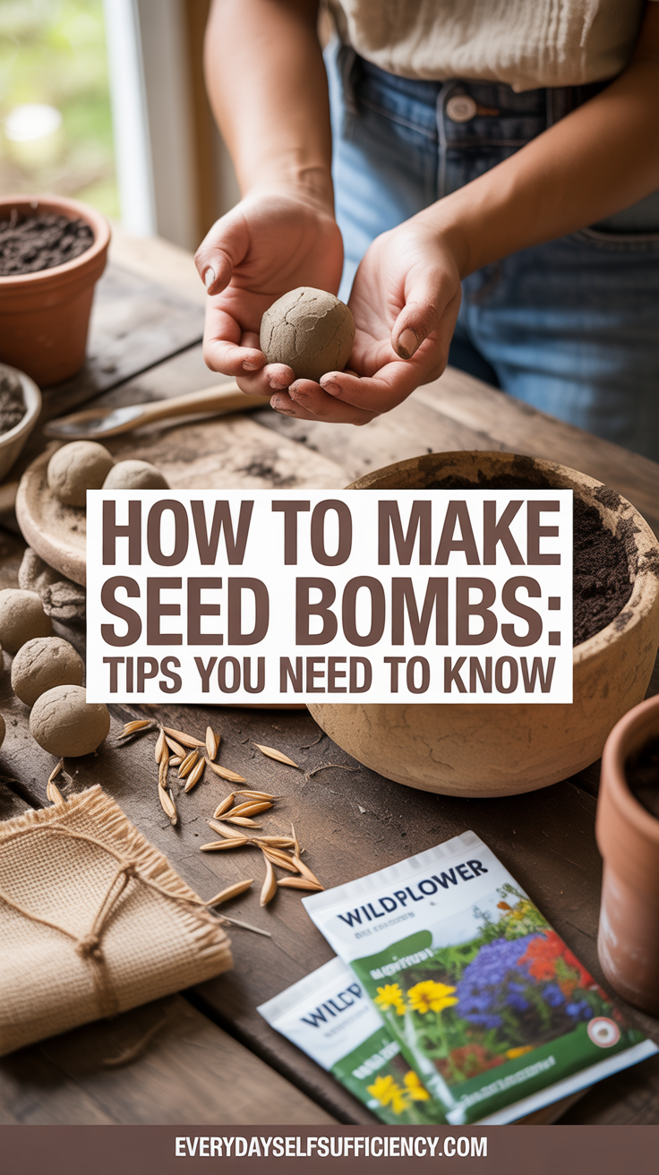 How to Make seed bombs (Beginner-to-Expert Guide for Guerrilla Gardening, Pollinators, and Food Security)