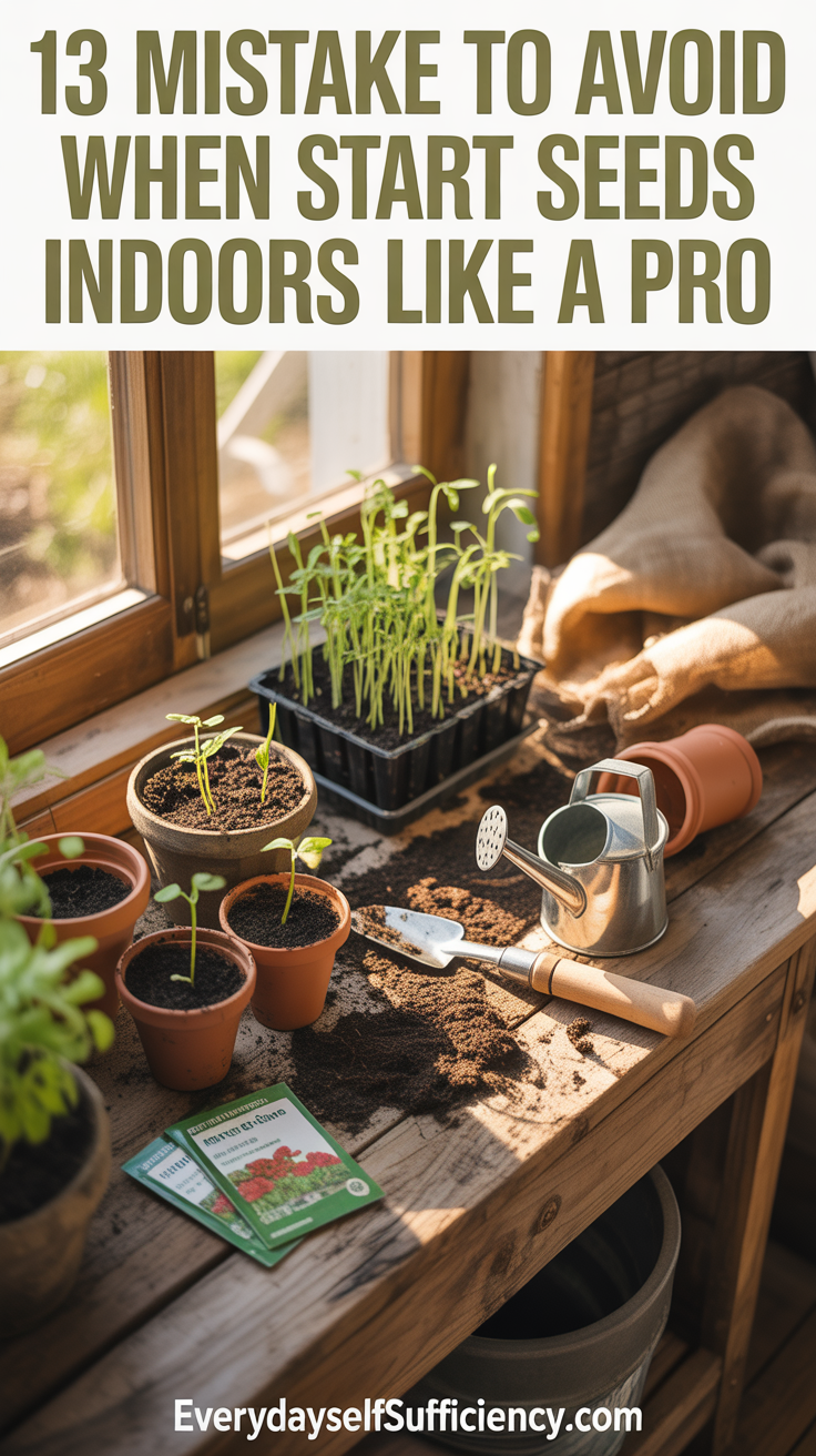 13 Mistake to avoid when Start Seeds Indoors Like a Pro