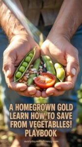 Learn how to save seeds from vegetables!