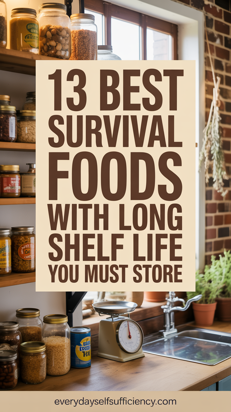13 Best Survival Foods with Long Shelf Life You Must Store