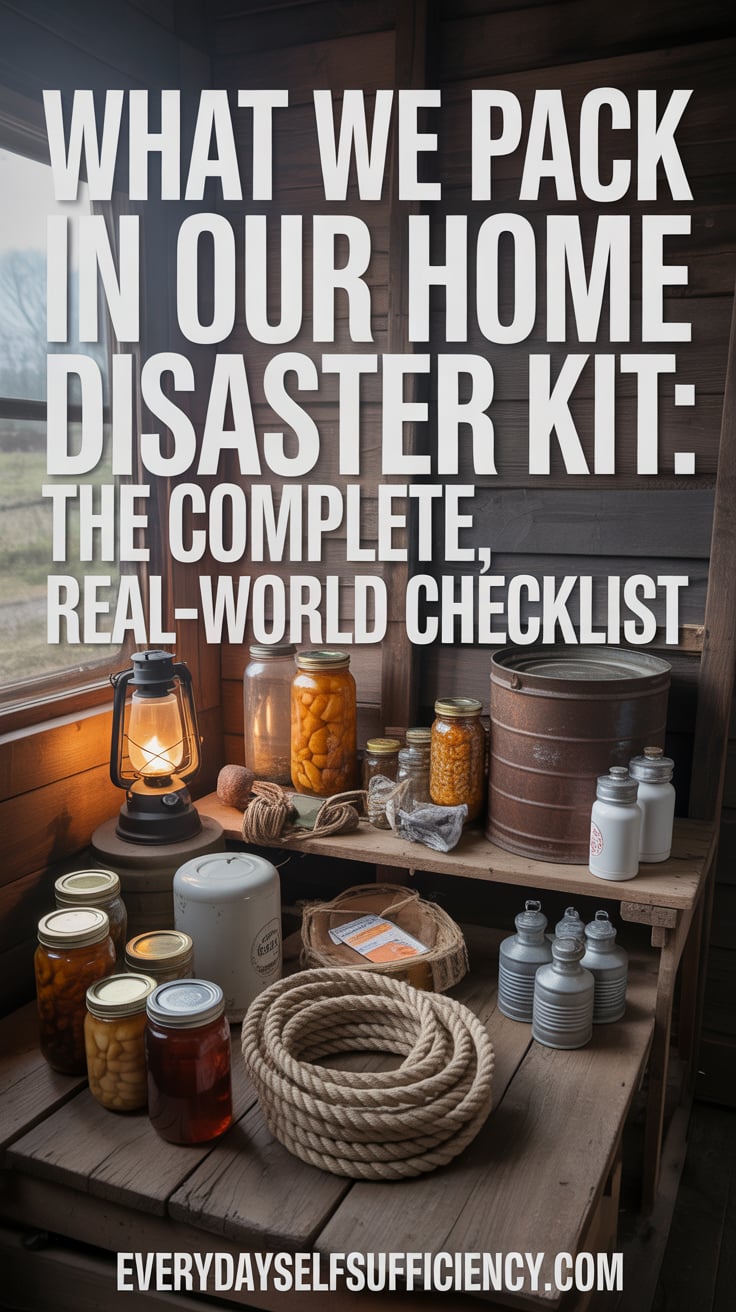 What We Pack in Our Home Disaster Kit: The Complete, Real-World Checklist