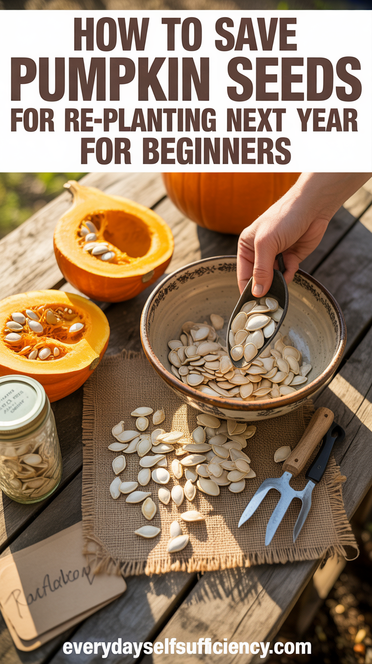 How to Save Pumpkin Seeds for Re-Planting Next Year