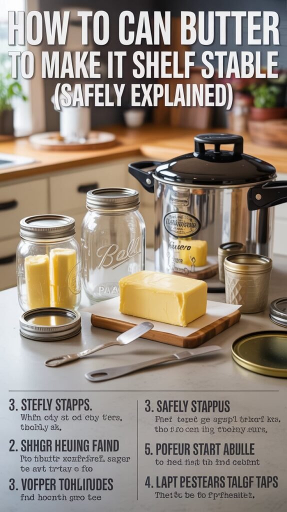 How to Can Butter to Make It Shelf Stable