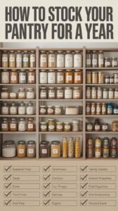 How to Stock Your Pantry for a Year