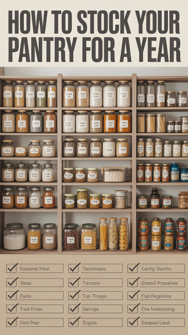 How to Stock Your Pantry for a Year