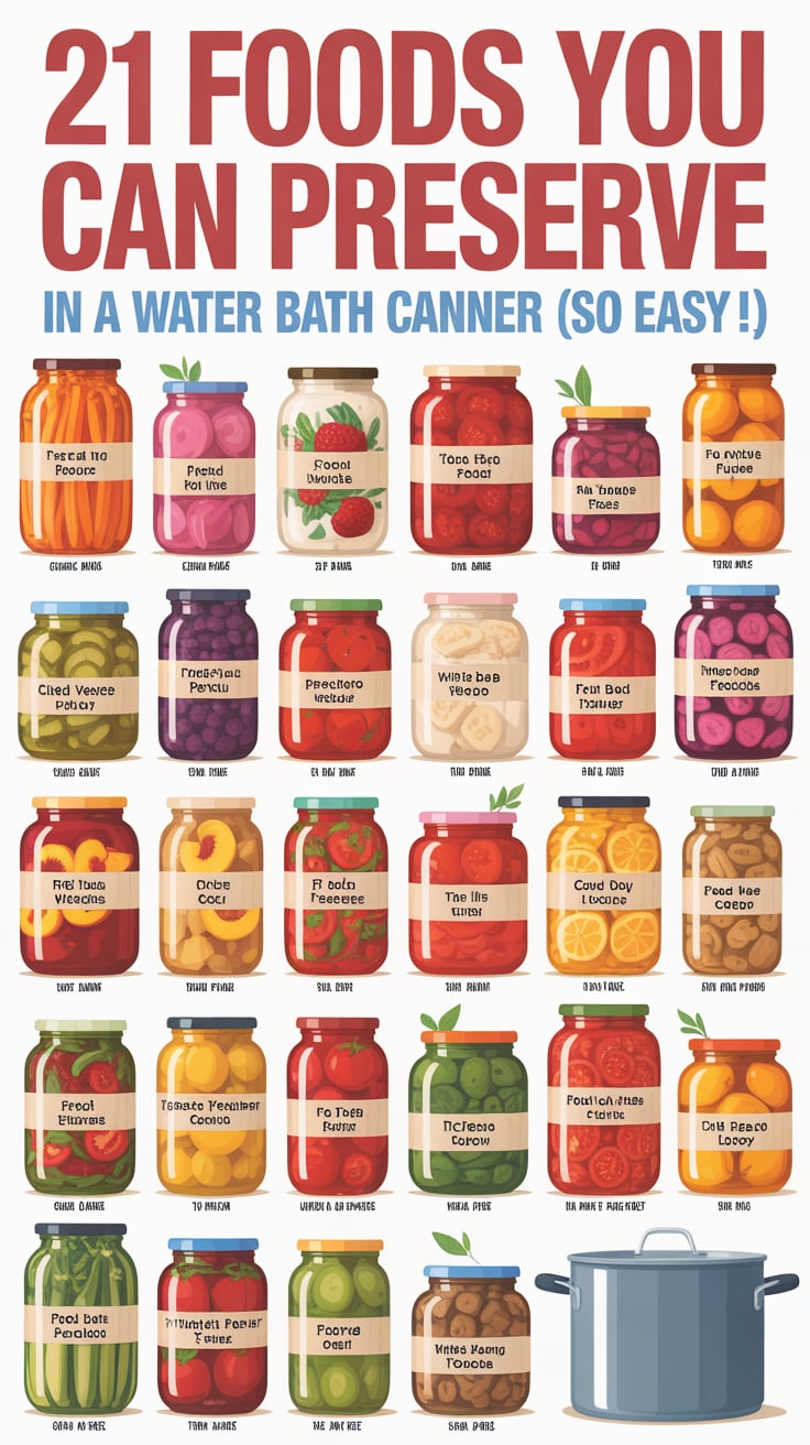 21 Foods You Can Preserve in a Water Bath Canner (So EASY!)