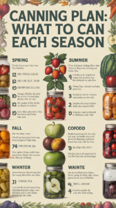 Canning Plan: What to Can Each Season