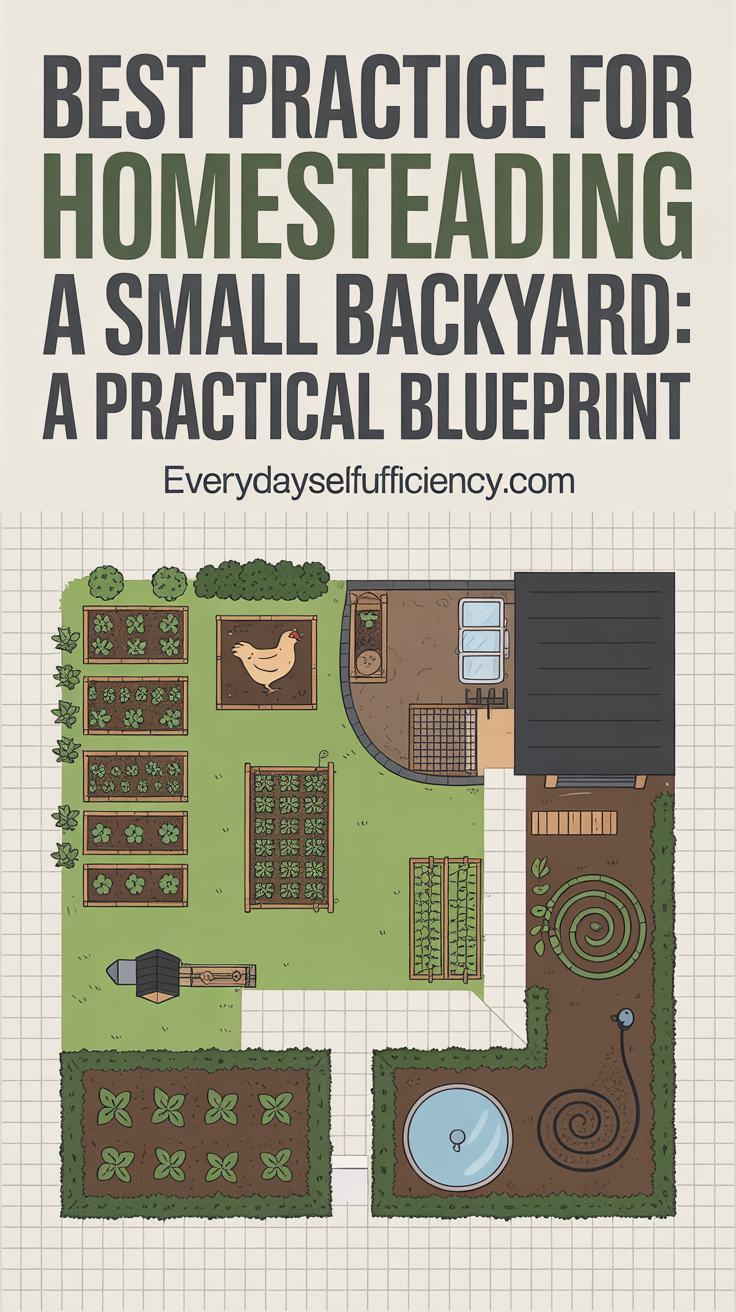 best practice for homesteading a small backyard