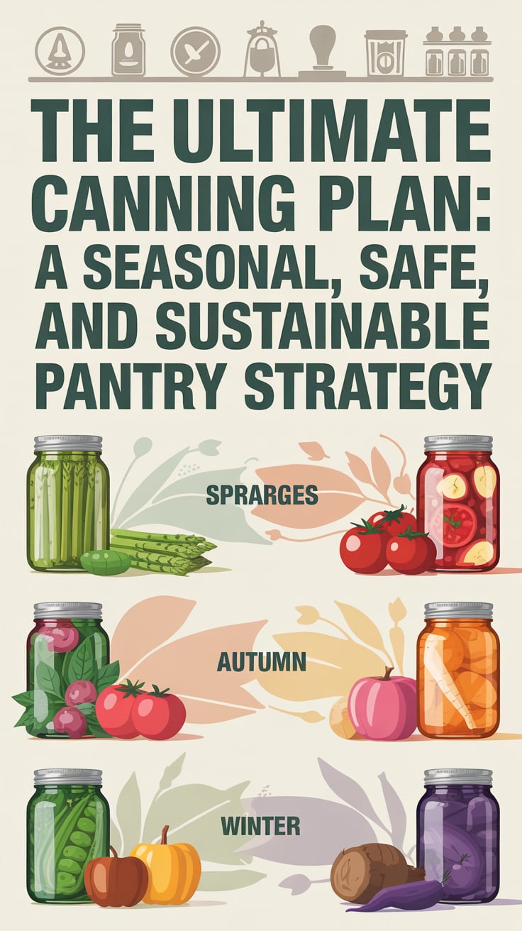 The Ultimate Canning Plan: A Seasonal, Safe, and Sustainable Pantry Strategy