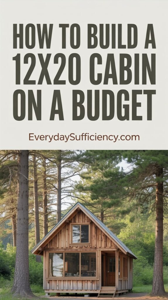 Curated visual reference: Visual Reference: How To Build A 12X20 Cabin On A Budget