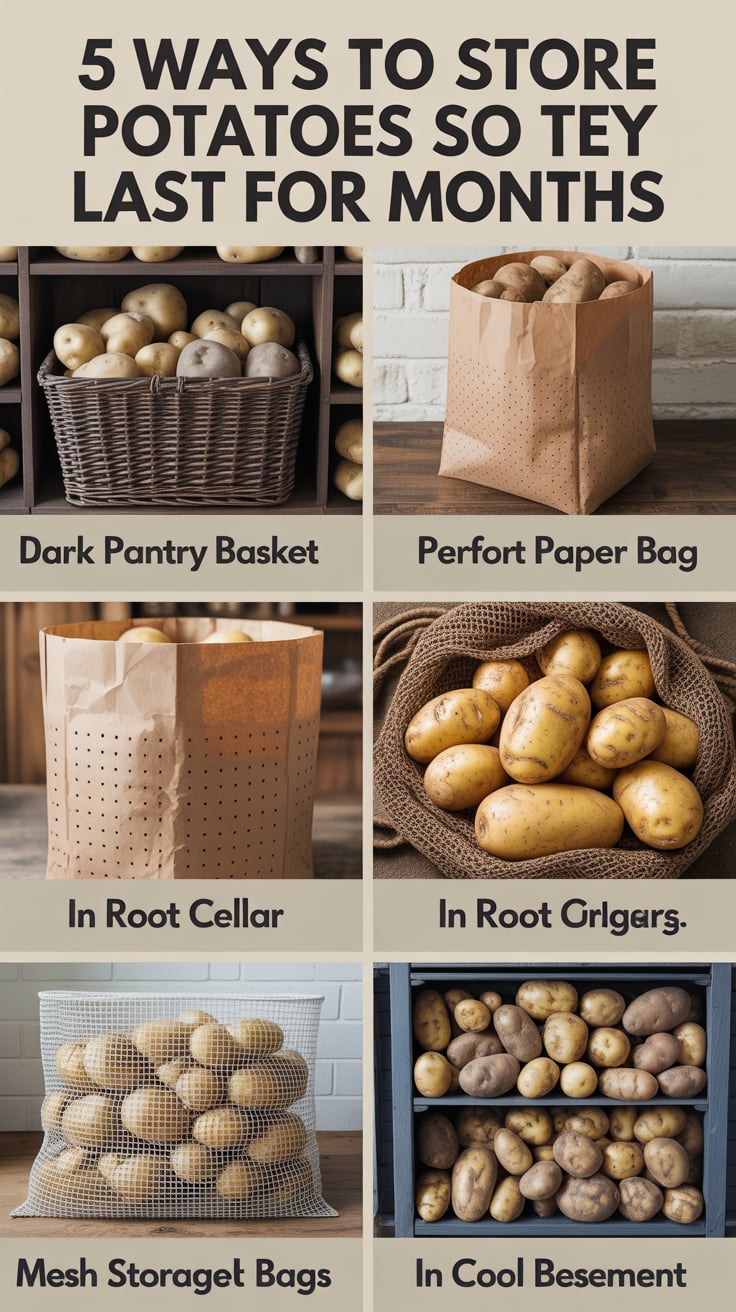 5 Ways To Store Potatoes So They Last For Months