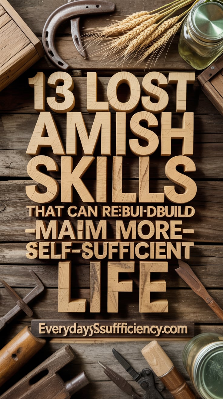 13 Lost Amish Skills That Can Rebuild a More Self-Sufficient Life