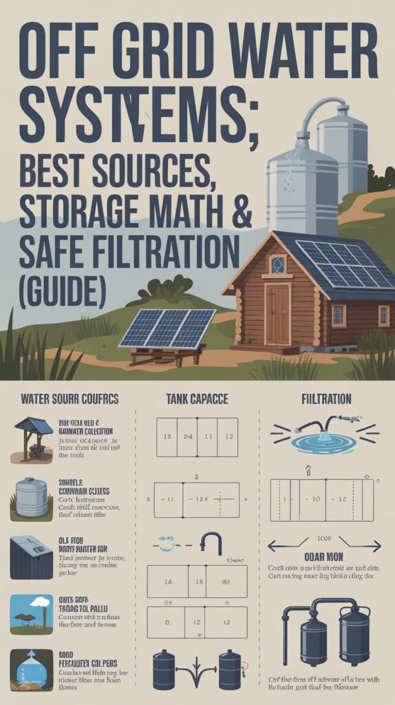 Off Grid Water Systems: Sources, Storage & Filtration