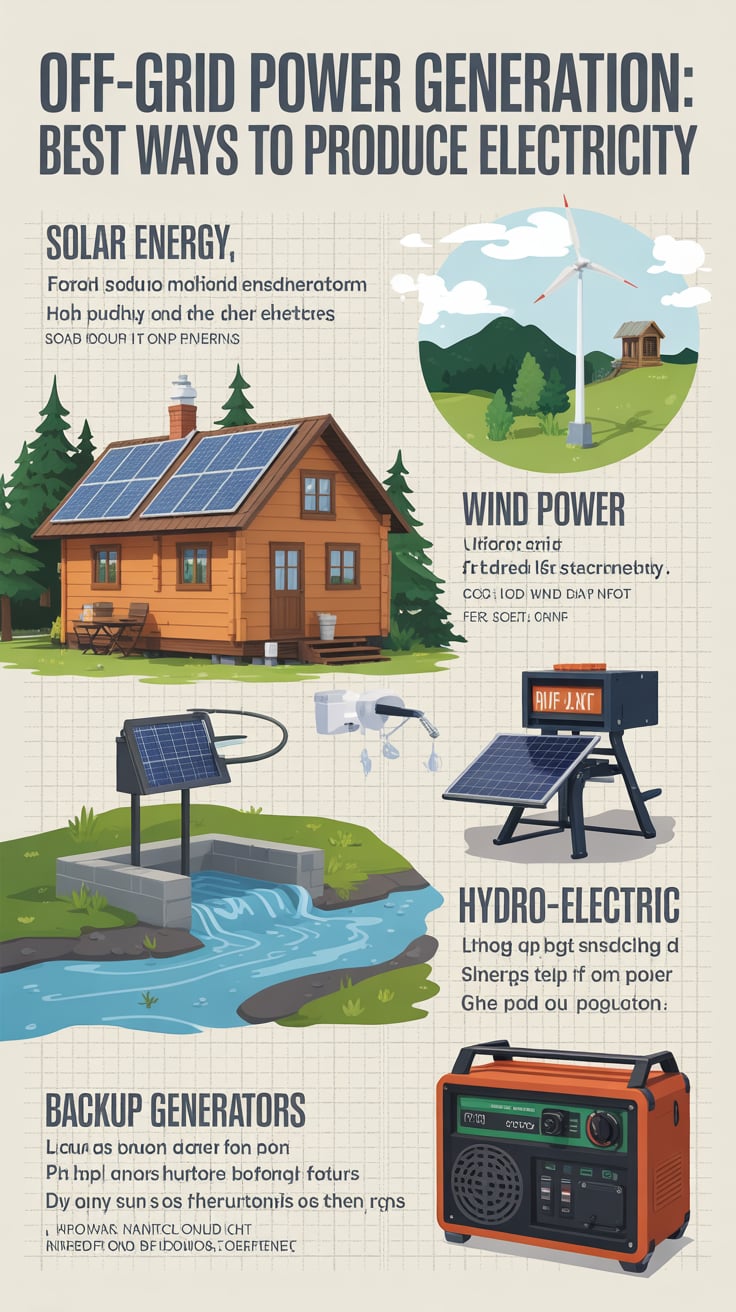 Off-Grid Power Generation: Best Ways to Produce Electricity