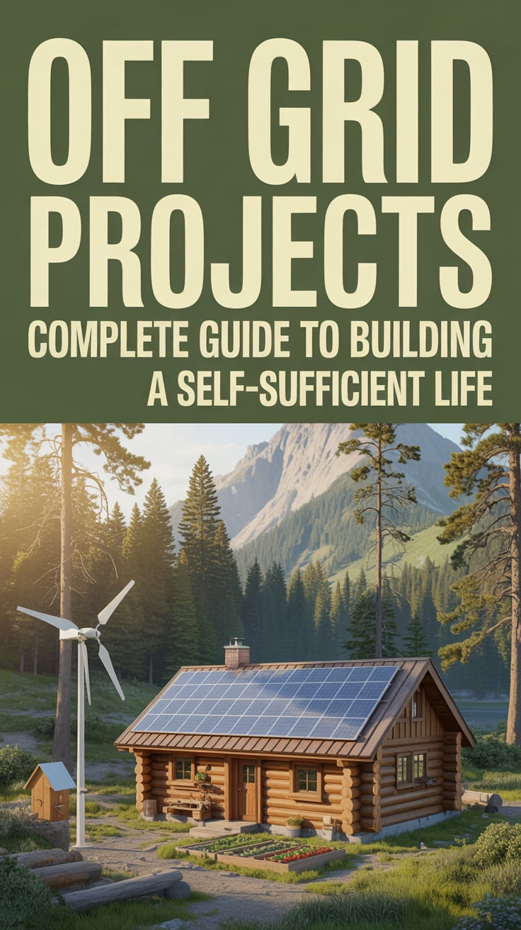 Off Grid Projects: Complete Guide to Building a Self-Sufficient Life