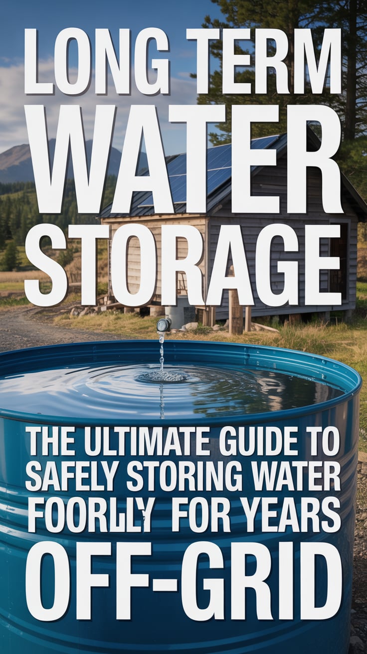 Long Term Water Storage: The Ultimate Guide to Safely Storing Water for Years Off-Grid