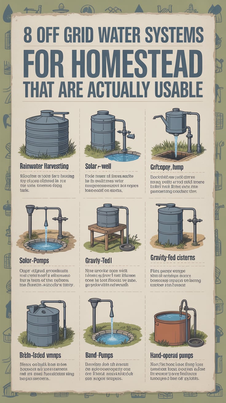 8 Off Grid Water Systems for Homestead That Are Actually Usable