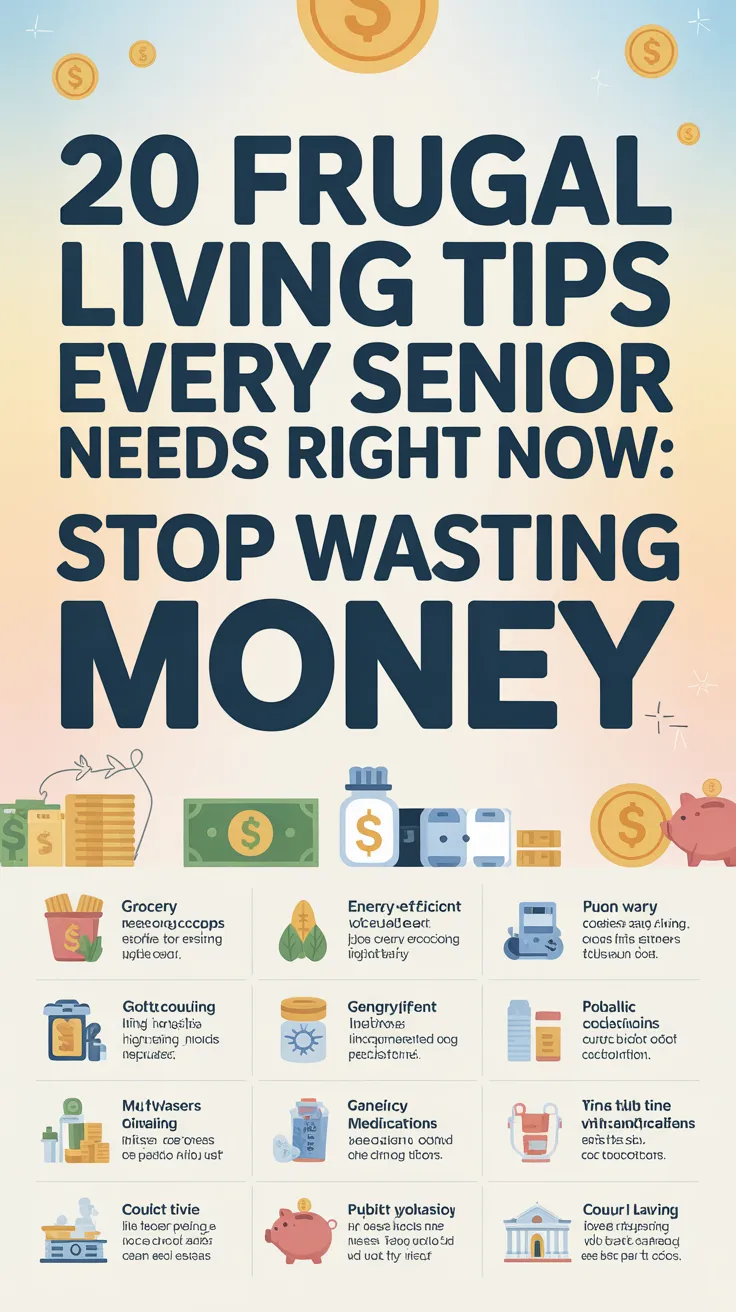 20 Frugal Living Tips Every Senior Needs Right Now: Stop Wasting Money