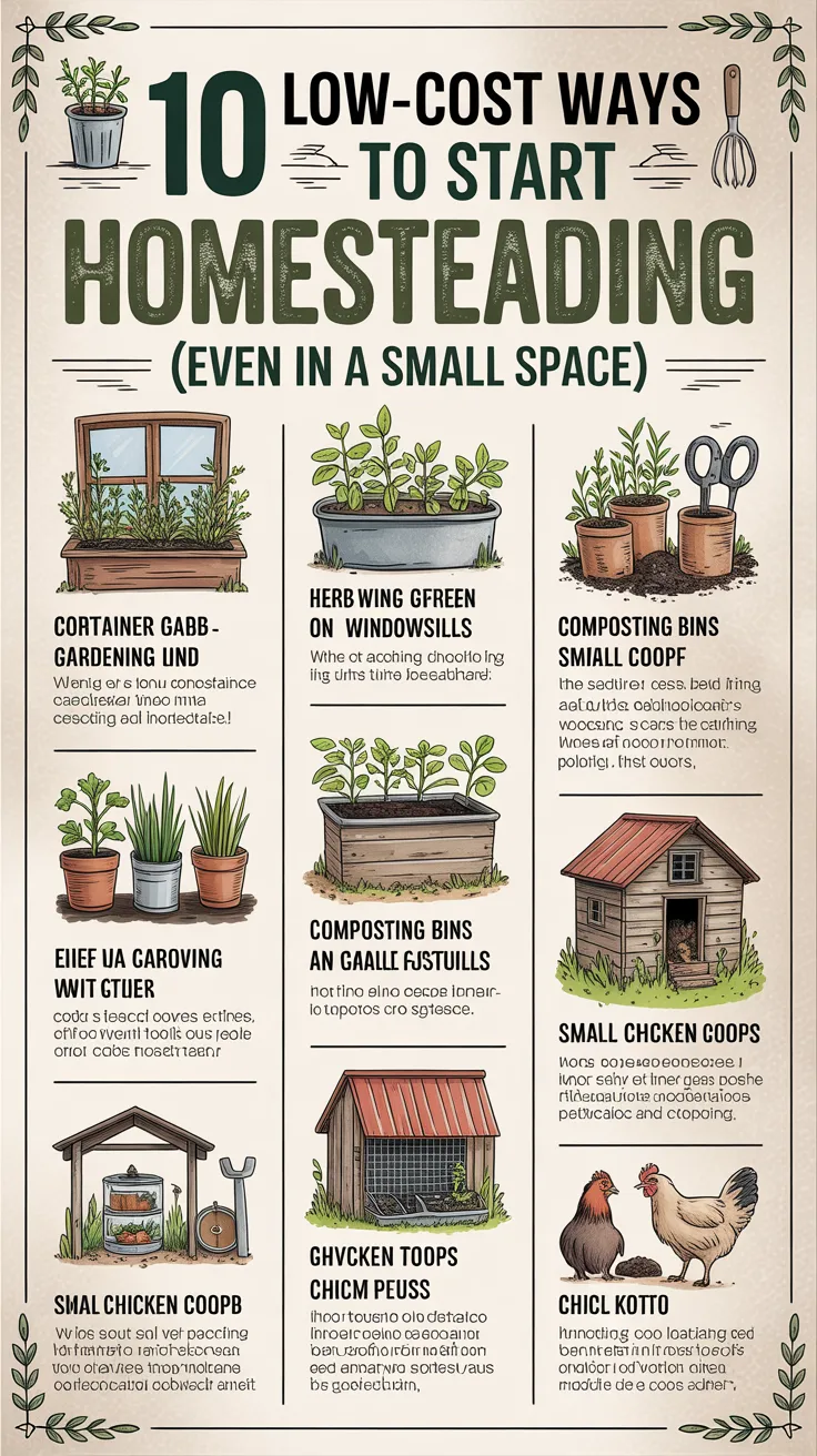 10 Low-Cost Ways to Start Homesteading