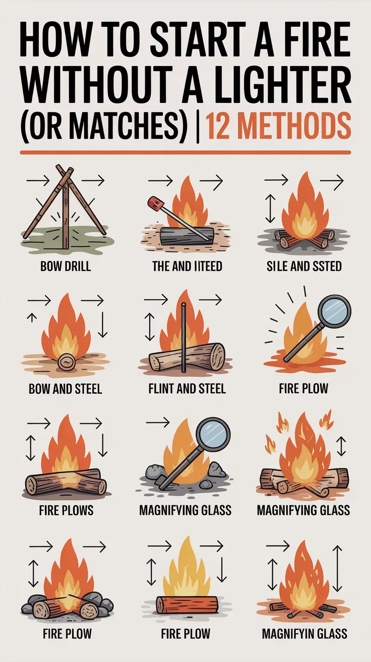 How to Start a Fire Without a Lighter (or Matches) | 12 Methods