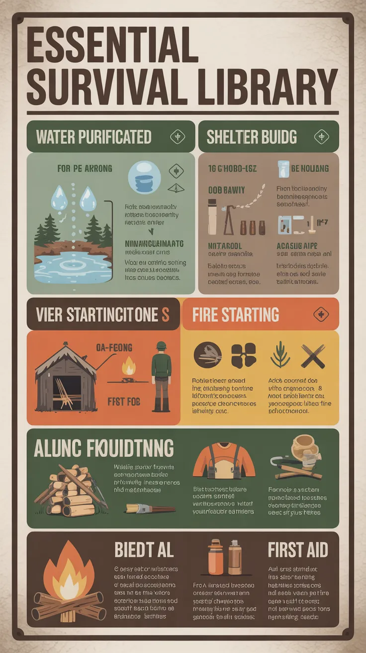 How Do I Create A Survival Library With Essential Information?