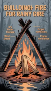 How To Build And Sustain A Fire In The Rain (Without Wasting Energy or Risking Hypothermia)