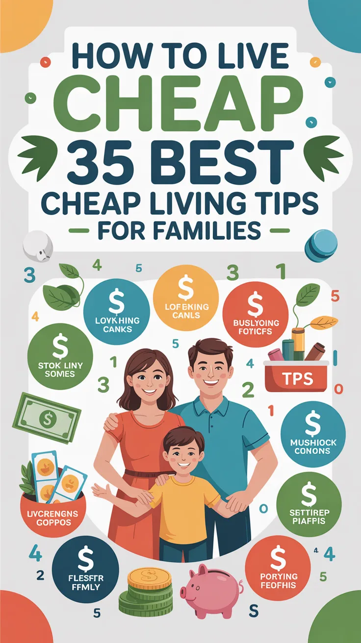 How to Live Cheap: 35 Best Cheap Living Tips for Families
