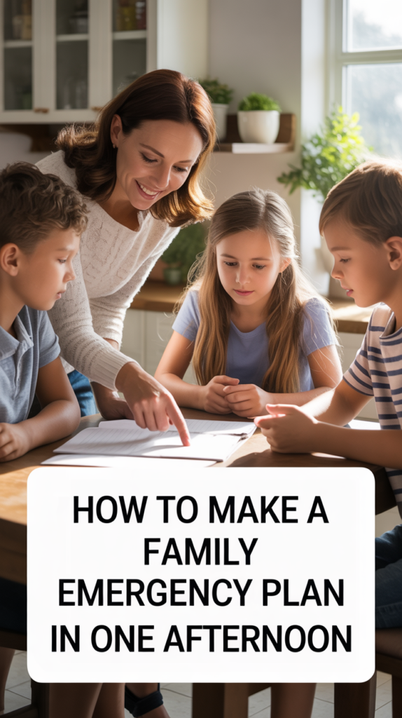 How to Make a Family Emergency Plan in One Afternoon - Everyday Self ...